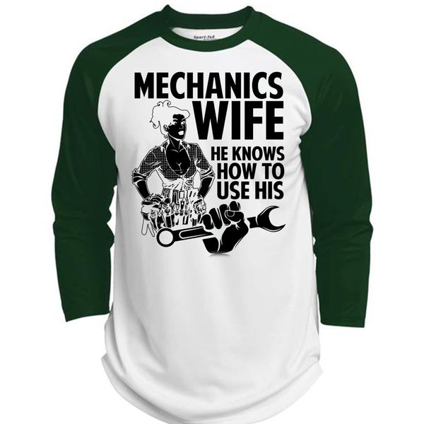 Mechanic's Wife T Shirt, I Love Wife T Shirt, Awesome T-Shirts  (Polyester Game Baseball Jersey)
