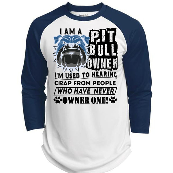 I Am A Pit Bull Owner T Shirt, I Love Dogs T Shirt, Awesome T-Shirts  (Polyester Game Baseball Jersey)