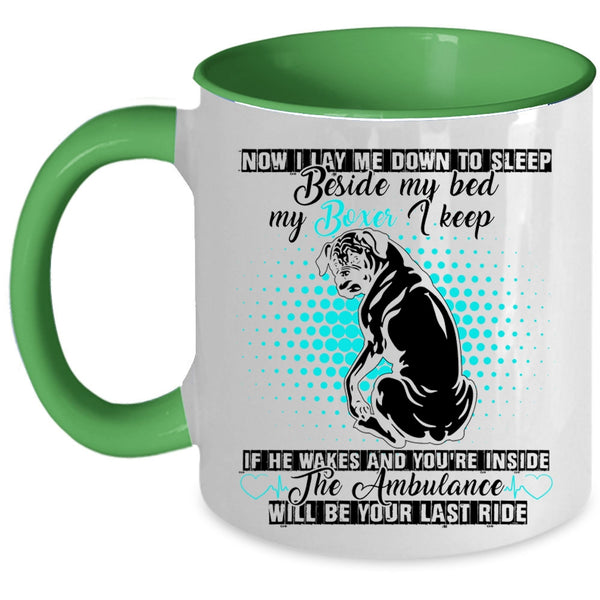 Funny Gift For Boxer Lover Coffee Mug, My Boxer Accent Mug