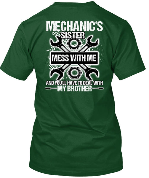 Mechanic's Sister T Shirt, My Brother T Shirt