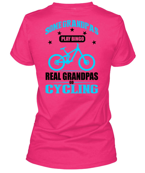 Real Grandpas Go Cycling T Shirt, I Love Biking T Shirt