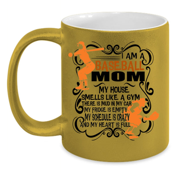 Awesome Baseball Mom Coffee Mug, I Am A Baseball Mom Accent Mug