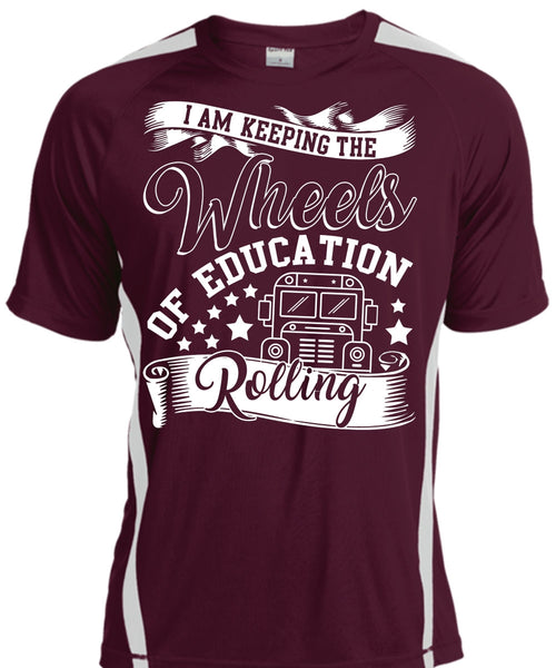 Wheels Of Education Rolling T Shirt, Being A Driver T Shirt, Cool Shirt