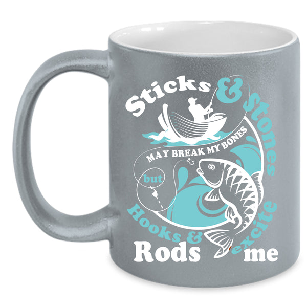 Cool Fishing Coffee Mug, Funny Gift For Fisher Coffee Cup