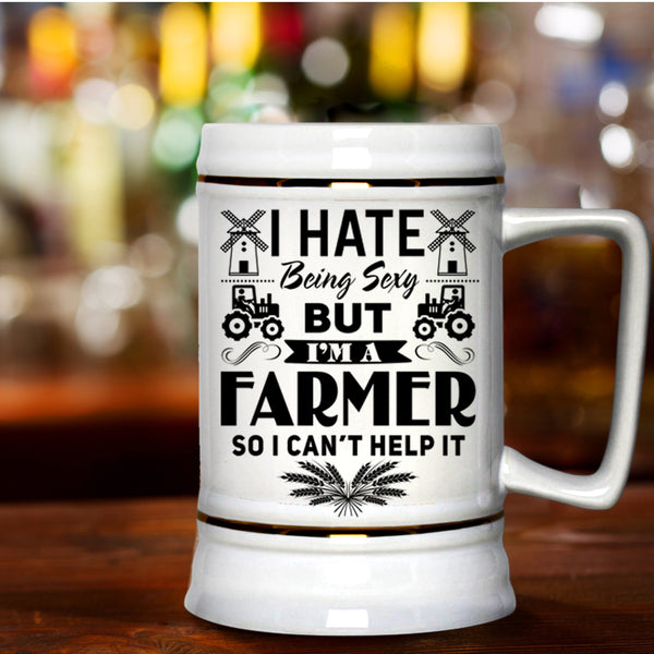 Being A Farmer Beer Stein 22oz, I'm A Farmer Beer Mug