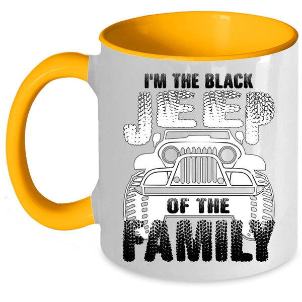 Jeep Family Coffee Mug, I'm The Black Jeep Of The Family Accent Mug