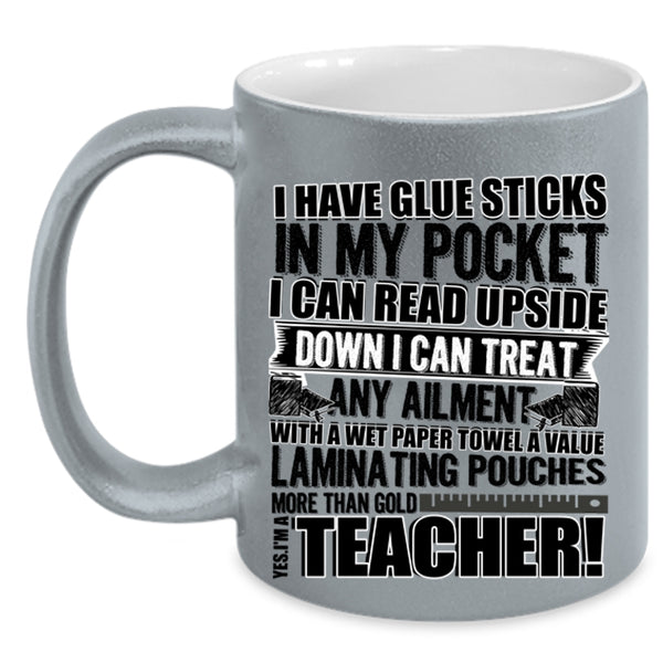 Funny Gift For Teacher Coffee Mug, Yes I'm A Teacher Accent Mug