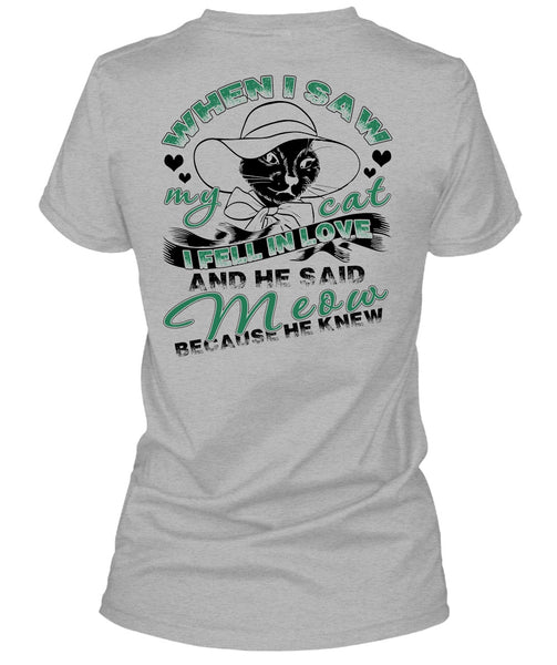 He Said Meow T Shirt, I Love Cat T Shirt