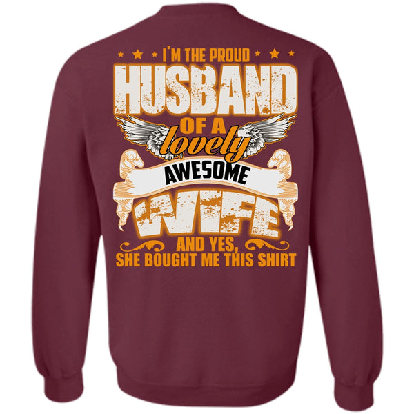 Lovely Awesome Wife T Shirt, I Love Husband Sweatshirt