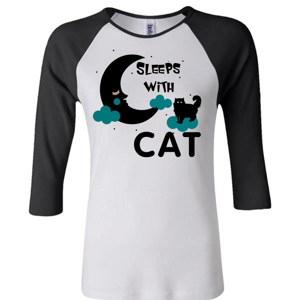 Sleeps With Cat T Shirt, I Love My Cat T Shirt, Favorite T Shirt