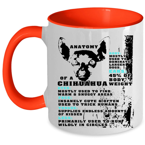 Cool Dogs Coffee Mug, Anatomy Of A Chihuahua Accent Mug