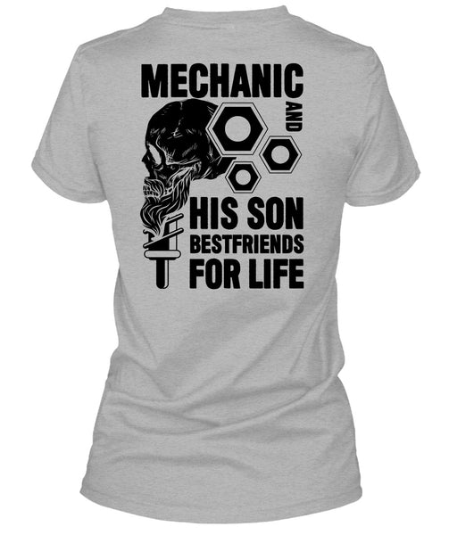 Mechanic And His Son Best Friend T Shirt, I Love Mechanic T Shirt