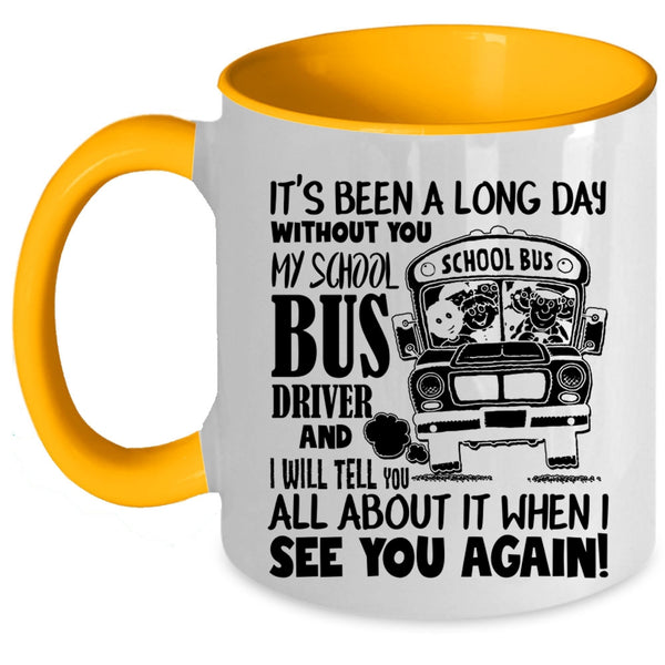 Awesome Bus Driver Coffee Mug, My School Bus Driver Accent Mug
