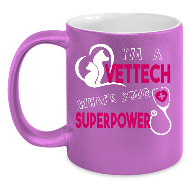 I'm A Vettech Coffee Mug, I Love Animals Coffee Cup