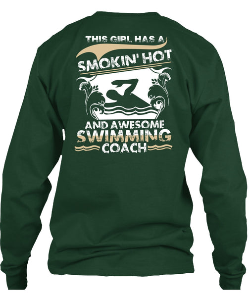 Awesome Swimming Coach T Shirt, Being A Swimmer T Shirt