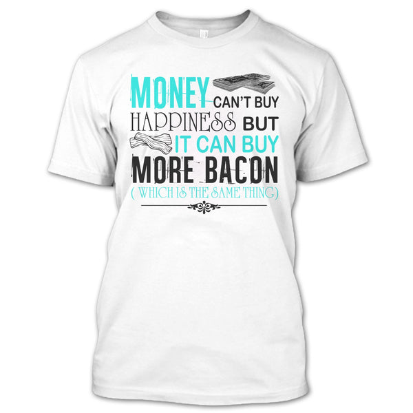 A black t-shirt with the shopify logo