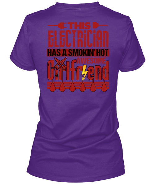 This Electrician T Shirt, Smoking Hot Awesome Girlfriend T Shirt