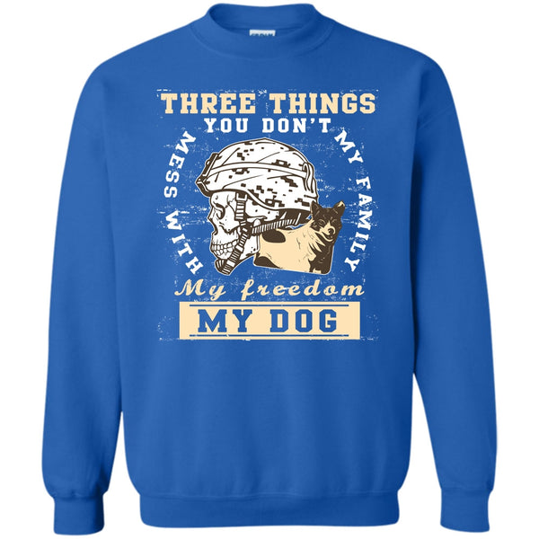 My Freedom My Family My Dog T Shirt, Coolest Veteran Sweatshirt