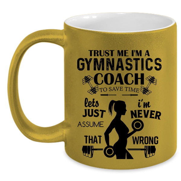 Best Gift For Gymnast Coffee Mug, I'm A Gymnastics Coach Accent Mug