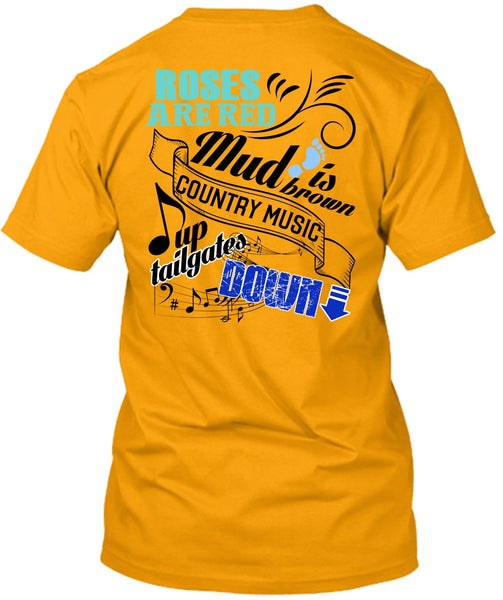 Roses Are Red T Shirt, I Love Music T Shirt