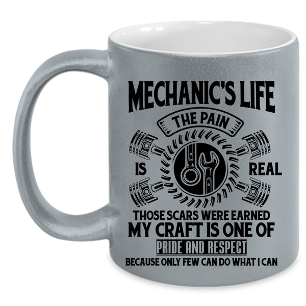 Awesome Mechanics Coffee Mug, Mechanic's Life Accent Mug