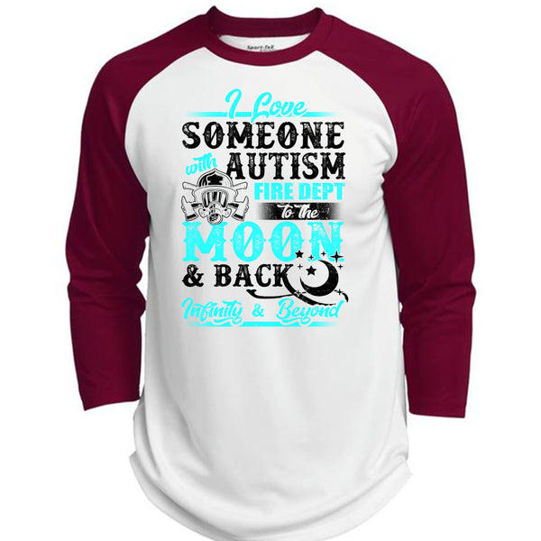 I Love Someone With Autism T Shirt, Being A Firefighter T Shirt, Awesome T-Shirts  (Polyester Game Baseball Jersey)