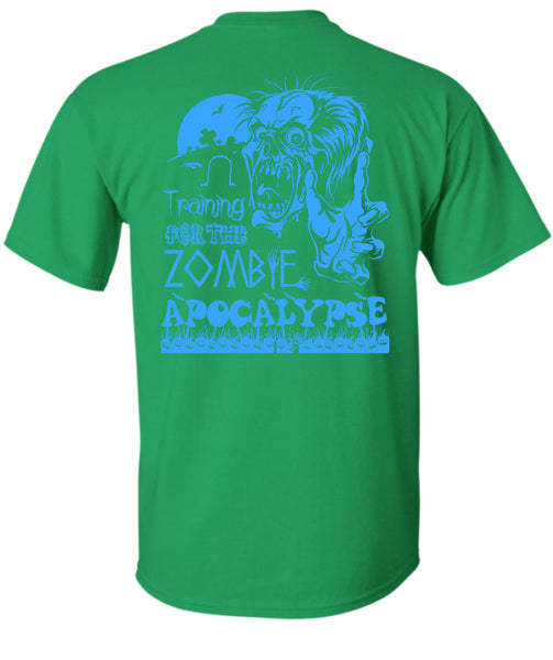 Training For The Zombie Apocalypse T Shirt, Wait For Halloween T Shirt