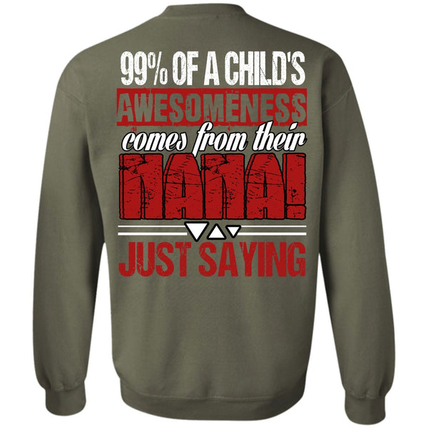 Child's Awesomeness T Shirt, I Love Nana Sweatshirt