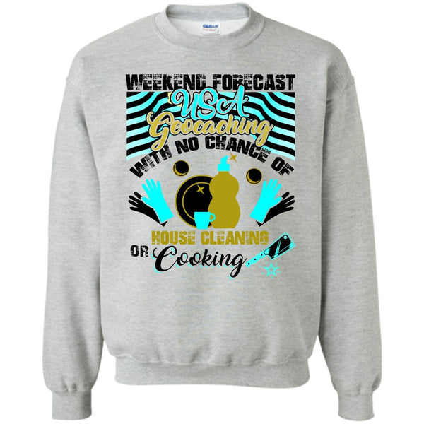 USA Geocaching T Shirt, Weekend Forecast USA Geocaching Sweatshirt