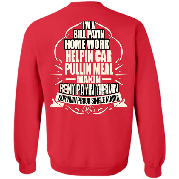 Survivin Proud Single Mama T Shirt, I Love Mom Sweatshirt