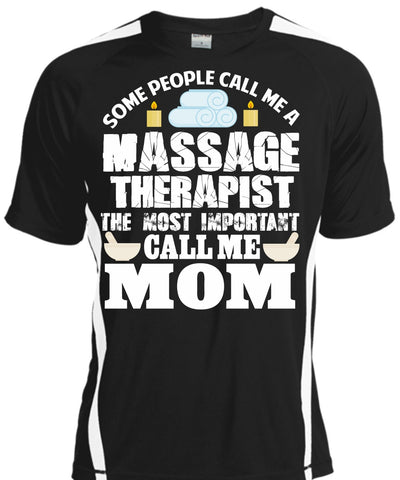 A black t-shirt with the shopify logo
