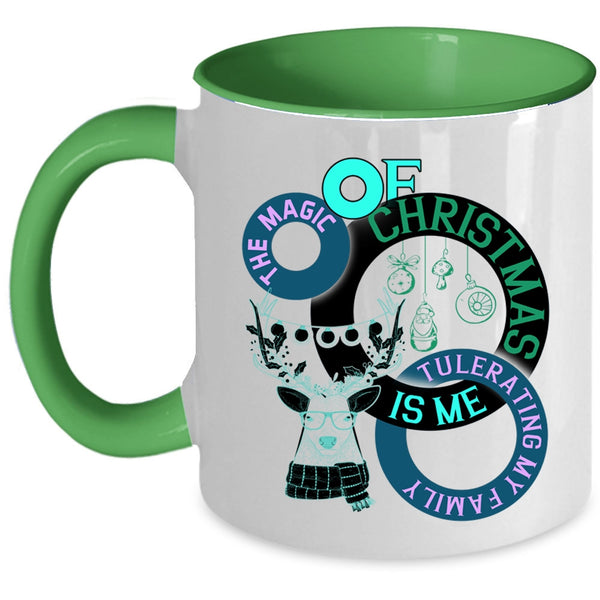 Tulerating My Family Coffee Mug, The Magic Of Christmas Accent Mug