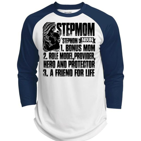 Step Mom T Shirt, I Love Mom T Shirt, Awesome T-Shirts  (Polyester Game Baseball Jersey)