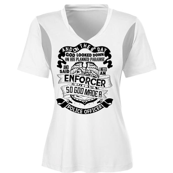 God Made A Police Officer T Shirt, I Love Police T Shirt, Awesome T-Shirts