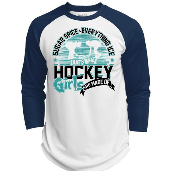 Hockey Girls T Shirt, I Love Hockey T Shirt, Awesome T-Shirts  (Polyester Game Baseball Jersey)