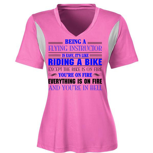 Being A Flying Instructor Is Easy T Shirt, Like Riding A Bike T Shirt, Career T Shirt