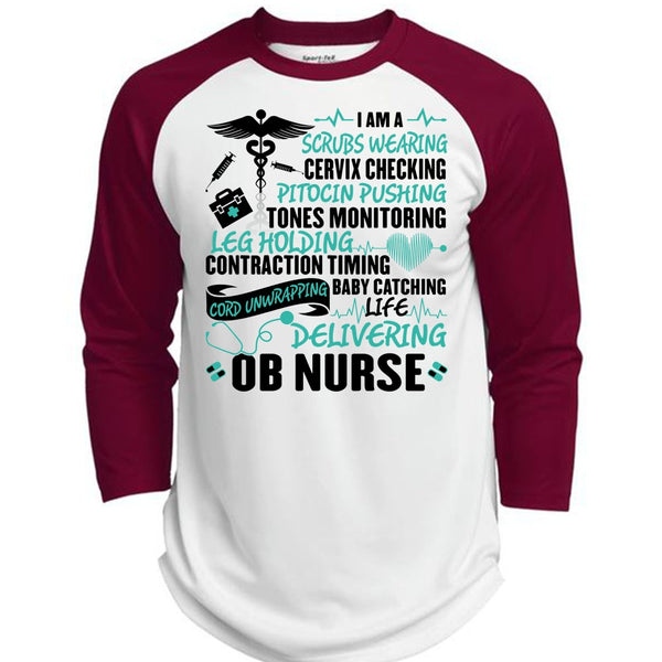 Life Delivering Ob Nurse T Shirt, I Love Nurse T Shirt, Awesome T-Shirts  (Polyester Game Baseball Jersey)