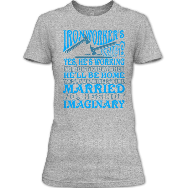 Ironworker's Wife T Shirt, Coolest Ironworker's Wife T Shirt