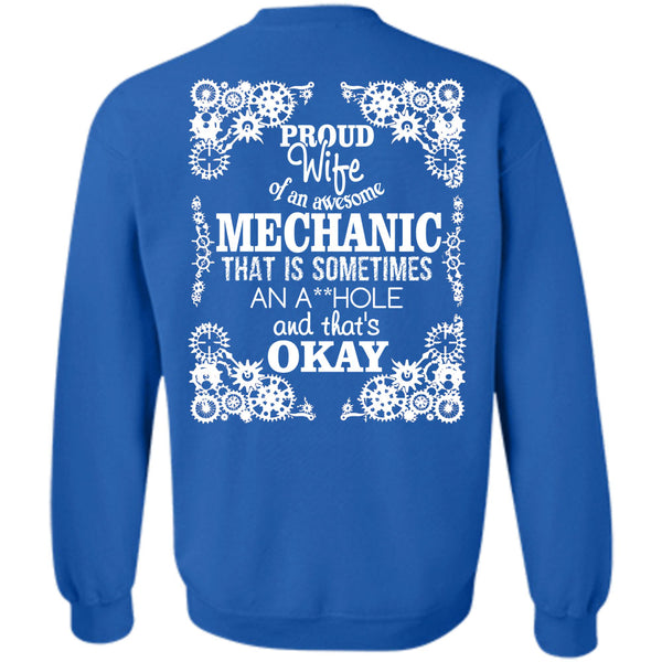 Being A Mechanic T Shirt, I Love My Husband Sweatshirt