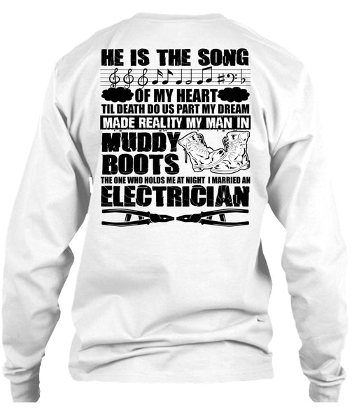 I Married An Electrician T Shirt, I Love Electrician T Shirt