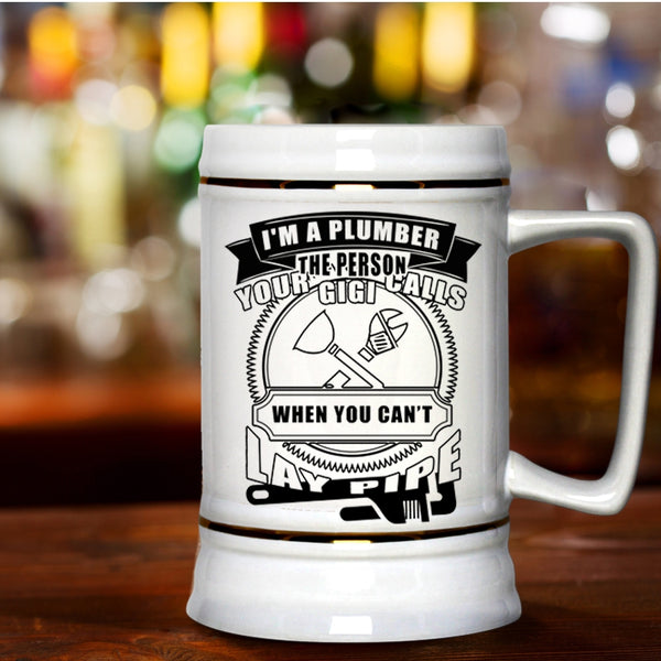 Best Gift For Plumber Beer Stein 22oz, I'm A Plumber Beer Mug