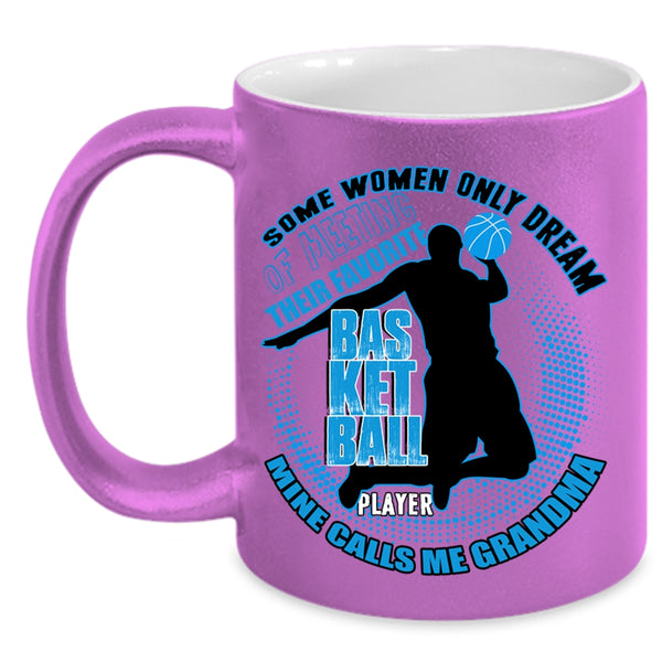 Mine Calls Me Grandma Coffee Mug, Favorite Basketball Player Accent Mug