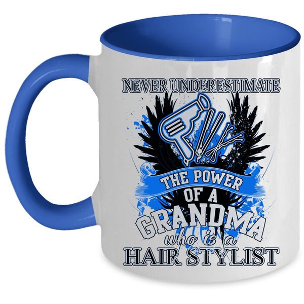 Funny Hairstylist Coffee Mug, Grandma Is A Hairstylist Accent Mug
