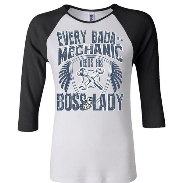 Mechanic Needs His Boss Lady T Shirt, I Love Mechanic T Shirt, Awesome T-Shirts