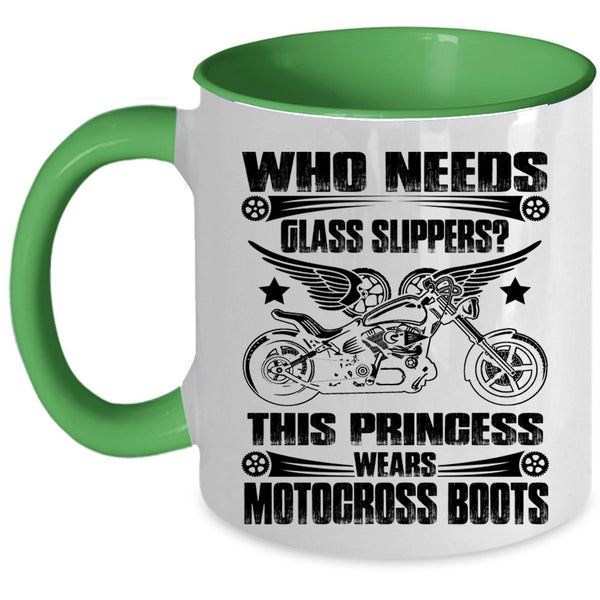 Awesome Motorcycles Coffee Mug, This Princess Wears Motocross Boots Accent Mug