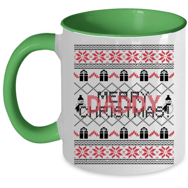 Cute Daddy Coffee Mug, Merry Christmas Accent Mug
