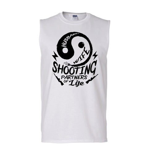 A black t-shirt with the shopify logo