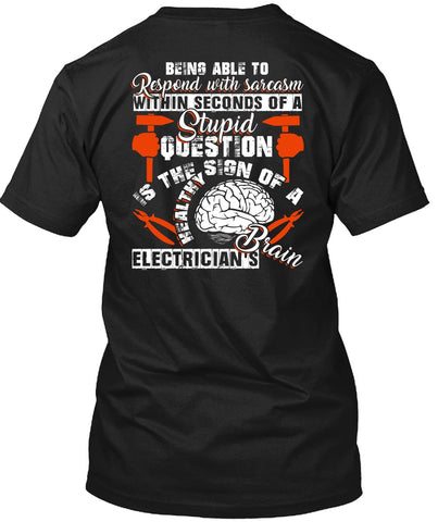 A black t-shirt with the shopify logo