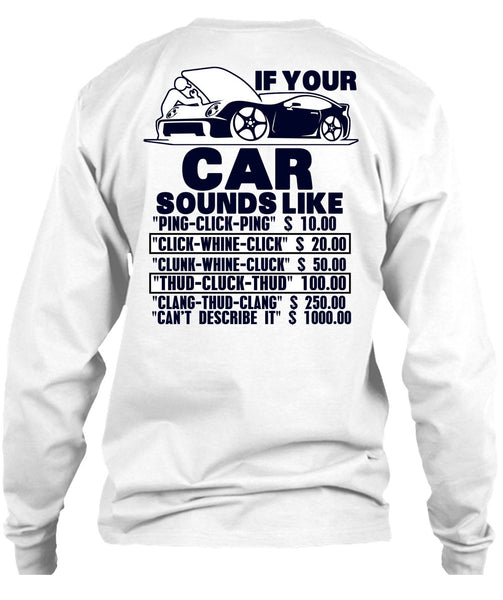 If Your Car Sounds Like T Shirt, I Love Mechanic T Shirt