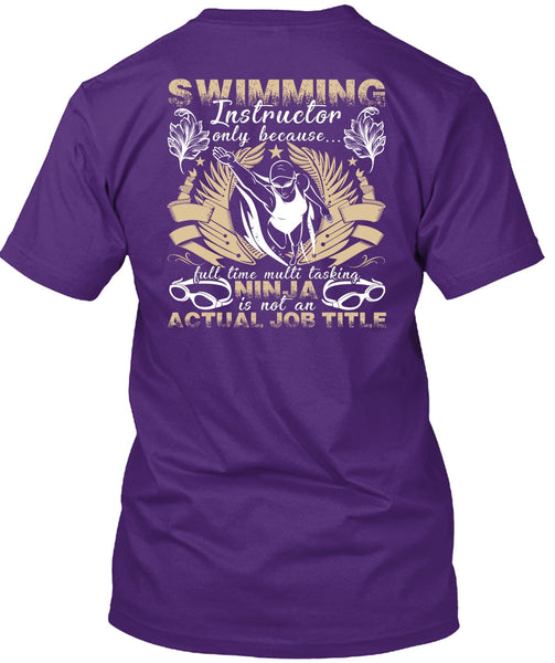 Swimming Instructor T Shirt, Being A Swimmer T Shirt